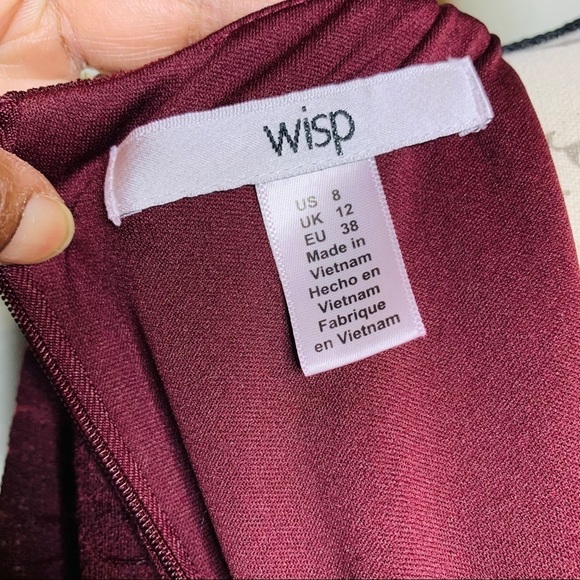 Wisp A-Line Long Sleeve Textured Dress Size 8 - Picture 4 of 6